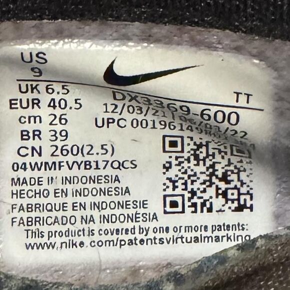 Nike Air VaporMax Shoes Sneakers 2021 Womens Size 9 Pink Blue Flyknit DX3369-600 - Picture 8 of 8